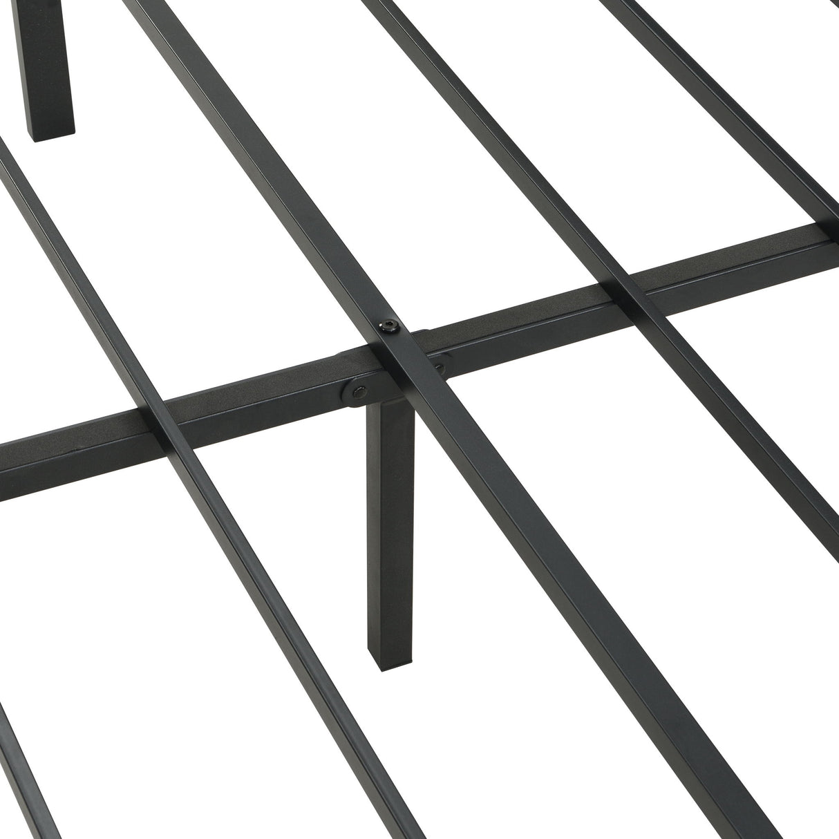 Modern Bed Frame With LED Lights, Upholstered Headboard, USB Charging