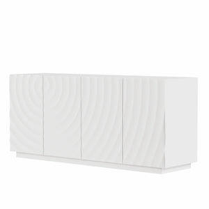 Buffet Cabinet with Storage - Modern 4-Door Sideboard