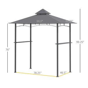 8' x 5' Grill Gazebo Outdoor BBQ Canopy