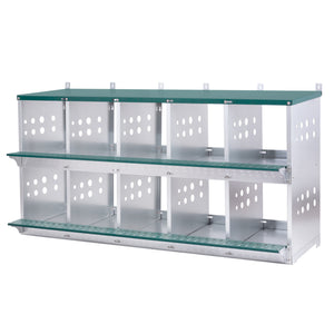 10-Bay Metal Nest Box for Hens and Ducks