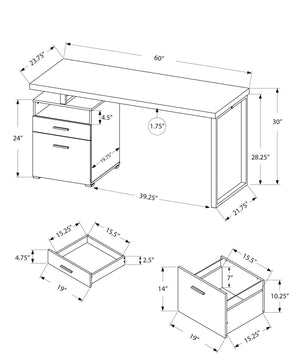 Computer Desk For Home Office, Laptop, Left Right Set - Up, Storage Drawers, Contemporary & Modern - Best Buy Furniture