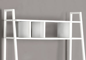 Computer Desk For Home Office, Laptop, Leaning, Storage Shelves, Contemporary & Modern - White - Best Buy Furniture