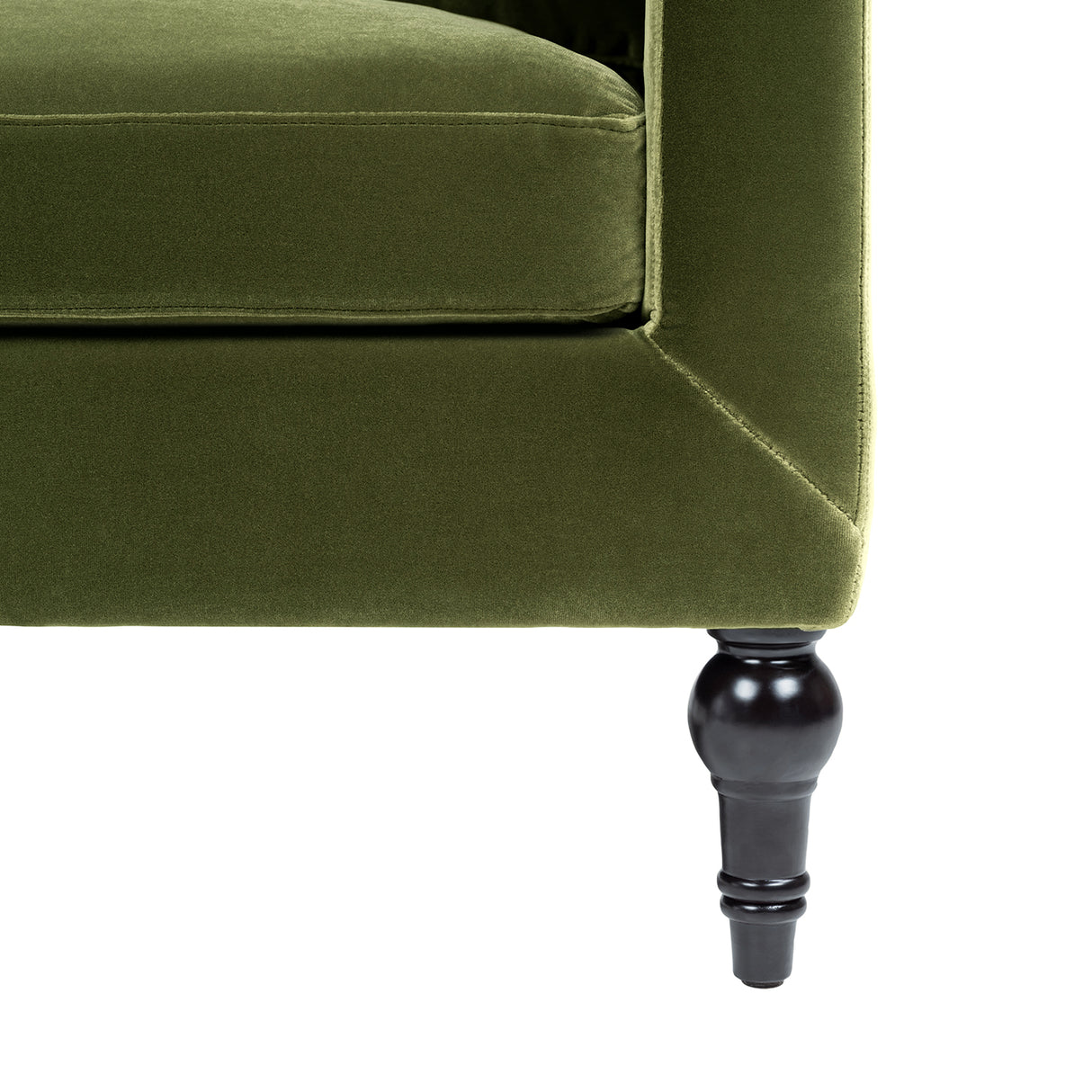 Josephine 33" Upholstered Accent Chair, Olive