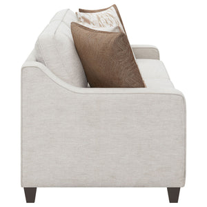Mahaffey - 2 Piece Track Arm Living Room Set - Beige