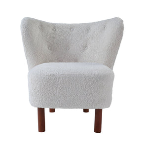 Zusud - Teddy Sherpa Accent Chair - White