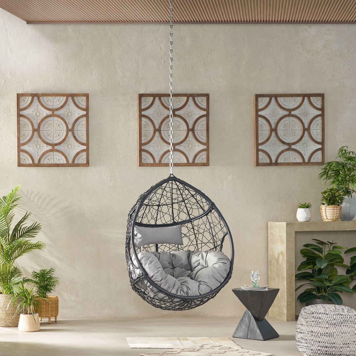 Teardrop - Hanging Chair With 8Ft Chain - Best Buy Furniture
