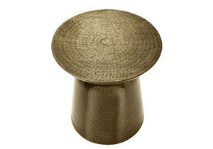 Drum Accent Side Table, Hammered Texture - Best Buy Furniture