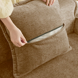 Streamlined Design Modular 4 Seat L Shape Sectional Sofa