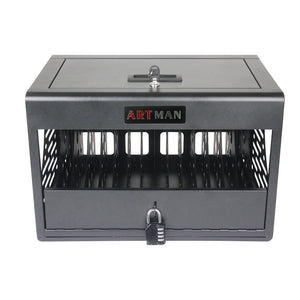 16 Bay Charging Cabinet For Laptop book, Locking Charging Station