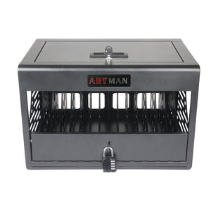 16 Bay Charging Cabinet For Laptop book, Locking Charging Station