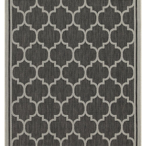 Sunshine - 5'3" X 7'3" Indoor & Outdoor Area Rug Polypropylene - Anthracite