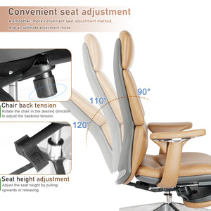 Ergonomic Leather Executive Office Chair