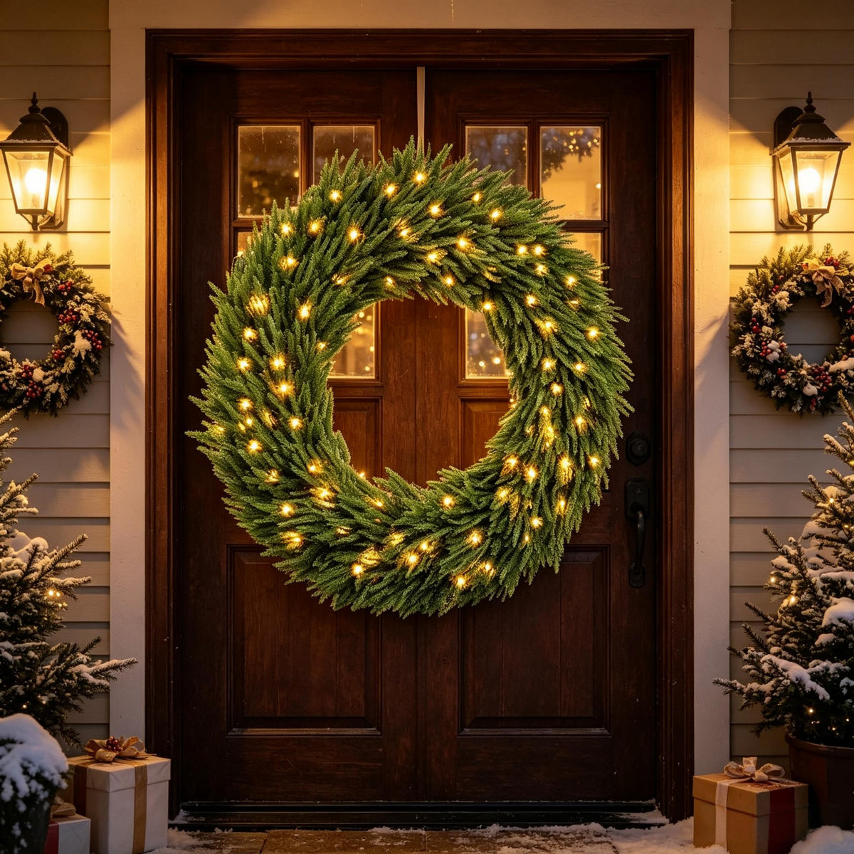 36-Inch Pre-Lit Christmas Wreath
