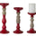 Red-Candle-Holder-with-Wood-Accent-(Set-of-3)-Candle-Holders