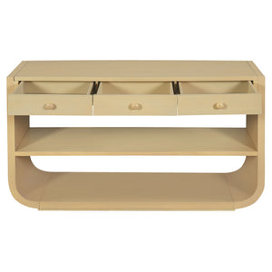 Console Table With 3 Soft Close Drawers & 2 Open Shelves