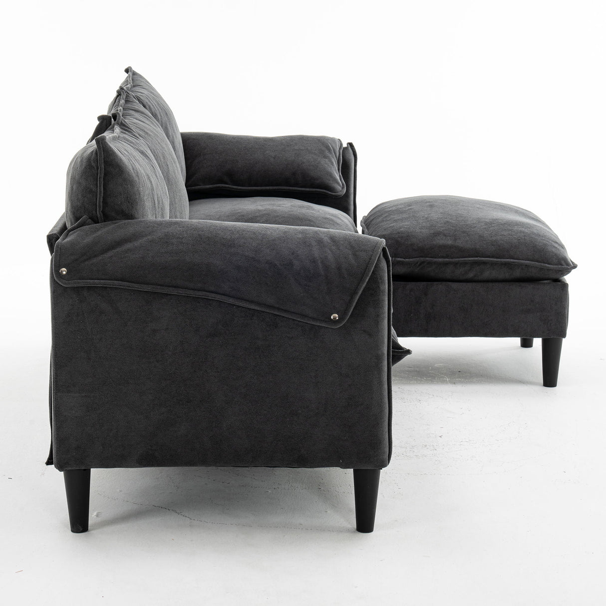 Convertible Combination Sofa With Footstools With Storage