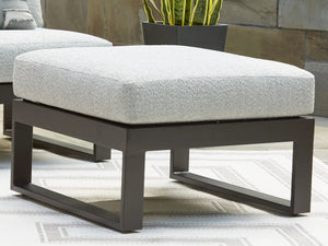 Beachloft - Ottoman With Cushion - Black / Gray - Best Buy Furniture