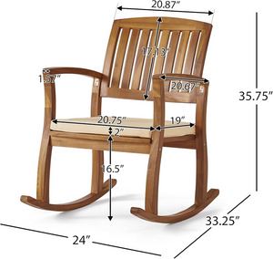 Selma Rocking Chair With Cushion (Set of 2)