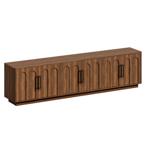 94.5" Extra Long TV Stand for Large TVs, 6-Door Media Console with Storage