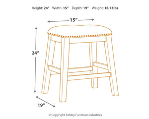 Caitbrook - Upholstered Stool (Set of 2) - Gray - Best Buy Furniture