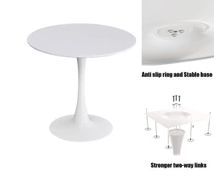 White Round Modern Dining Table
