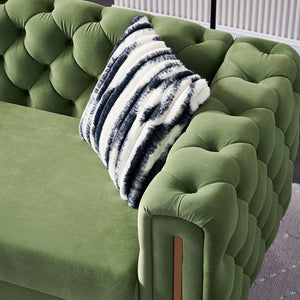 Chesterfield - Modern Tufted Living Room Sofa, 84.25''W Couch