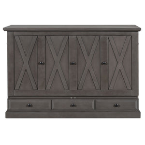Murphy Bed Chest Cube Cabinet With Charging Station And Large Storage Drawer