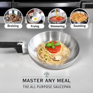 11-Inch Chef Skillet – Lightweight Cast Aluminum Frying Pan