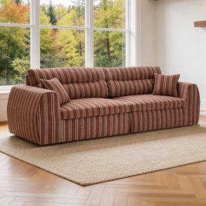3 Seater, Couch With Throw Pillows For Living Room