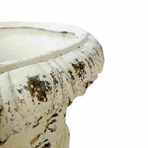Antique White MGO Garden Planter with Drainage – Garden Pot