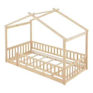 Bed House Bed Frame With Fence