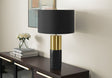 Lighting, Table Lamp, Concrete, Contemporary - Black / Gold - Best Buy Furniture