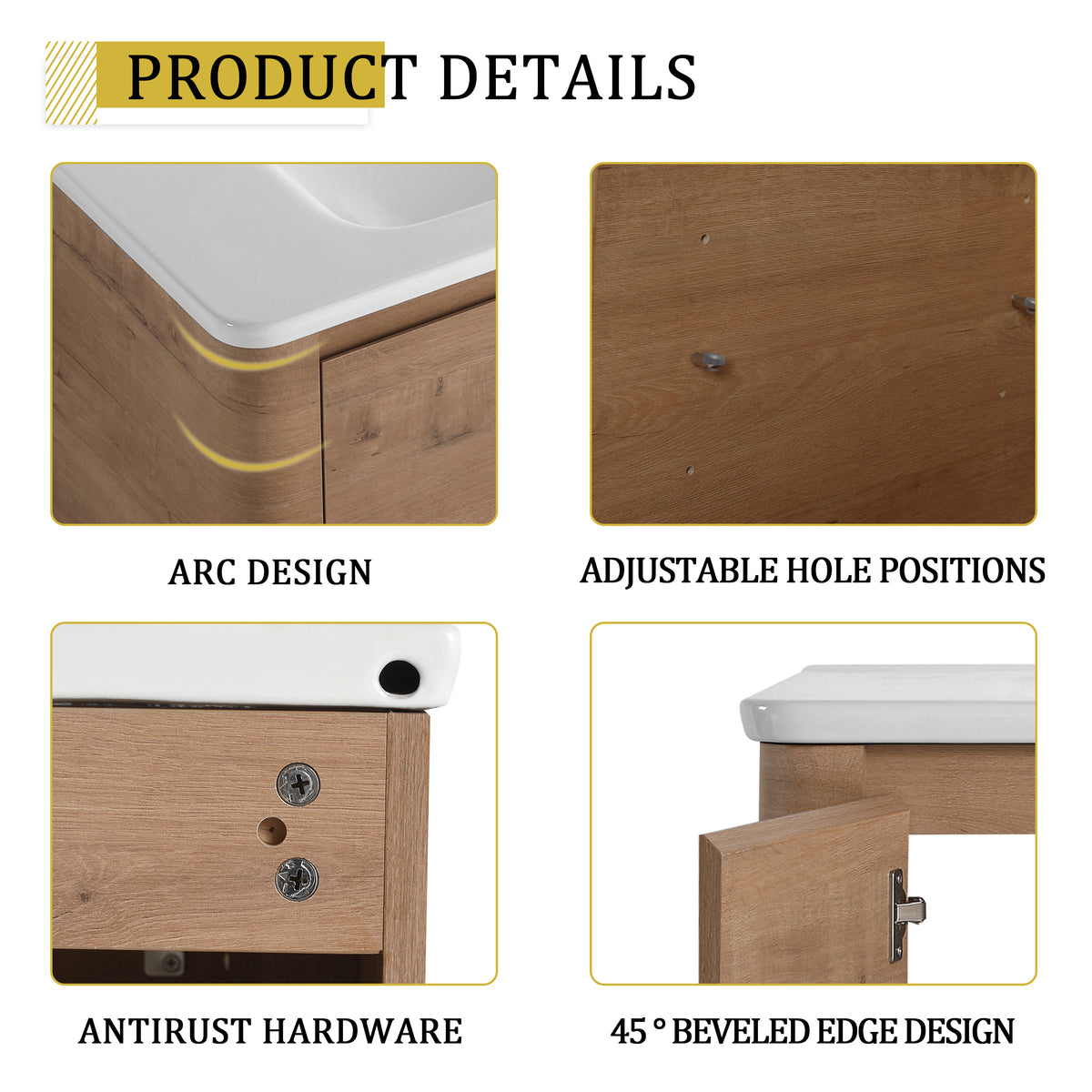 84'' Freestanding Bathroom Vanity with Ceramic Sink