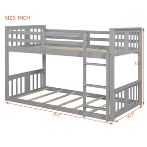 Solid Construction Bunk Bed & Ladder