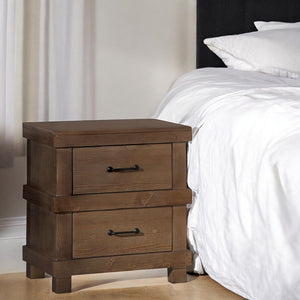 Adams - Antique Nightstand - Oak - Best Buy Furniture