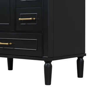 Traditional Bathroom Vanity Set With Soft Close Doors