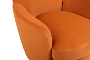 Teddy Swivel Barrel Chair, Swivel Accent Chairs Armchair For Living Room