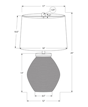 Lighting, Table Lamp, Concrete, Contemporary - Black / Cream - Best Buy Furniture