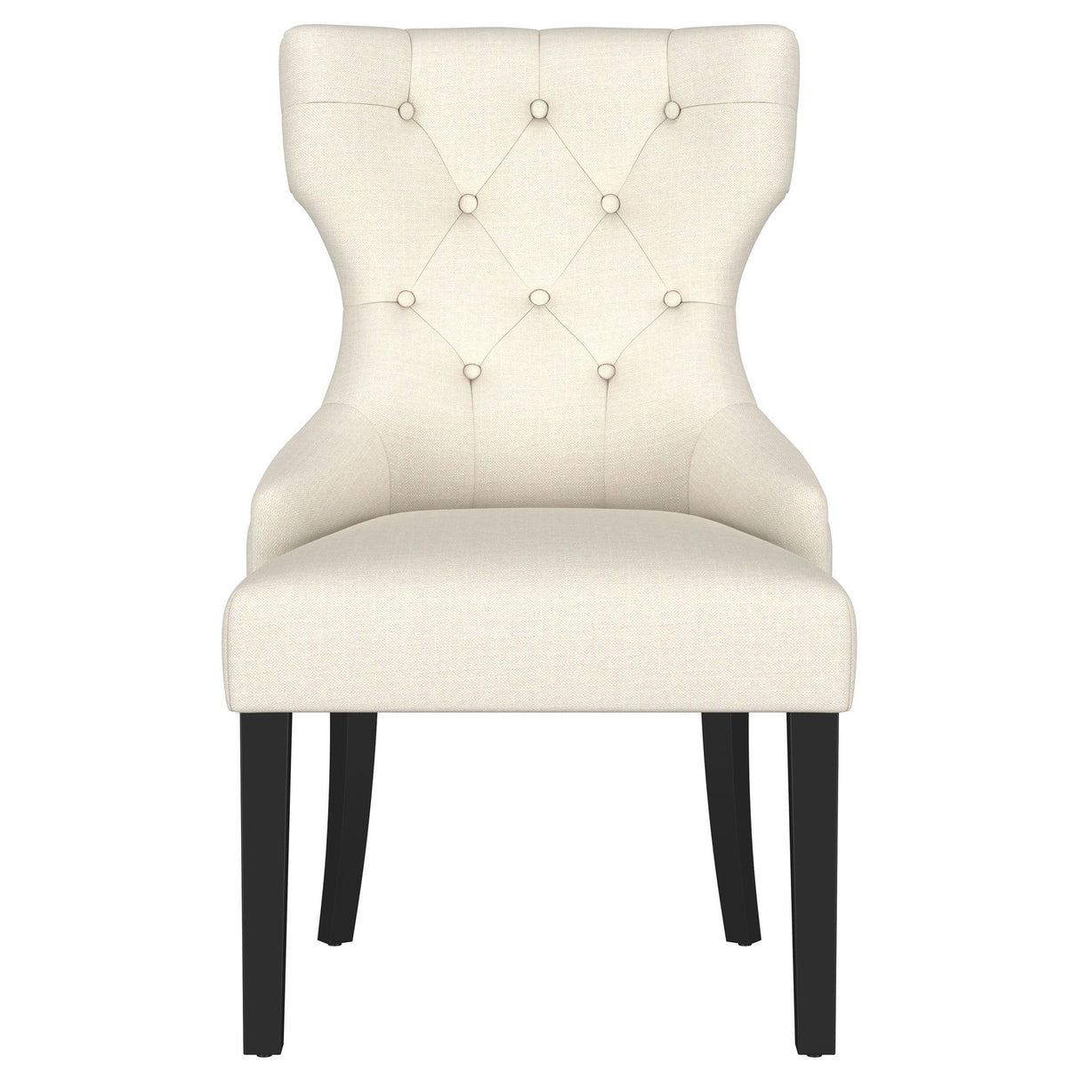 Extension Dining Table Set With Expandable Table With Upholstered Wingback Chairs