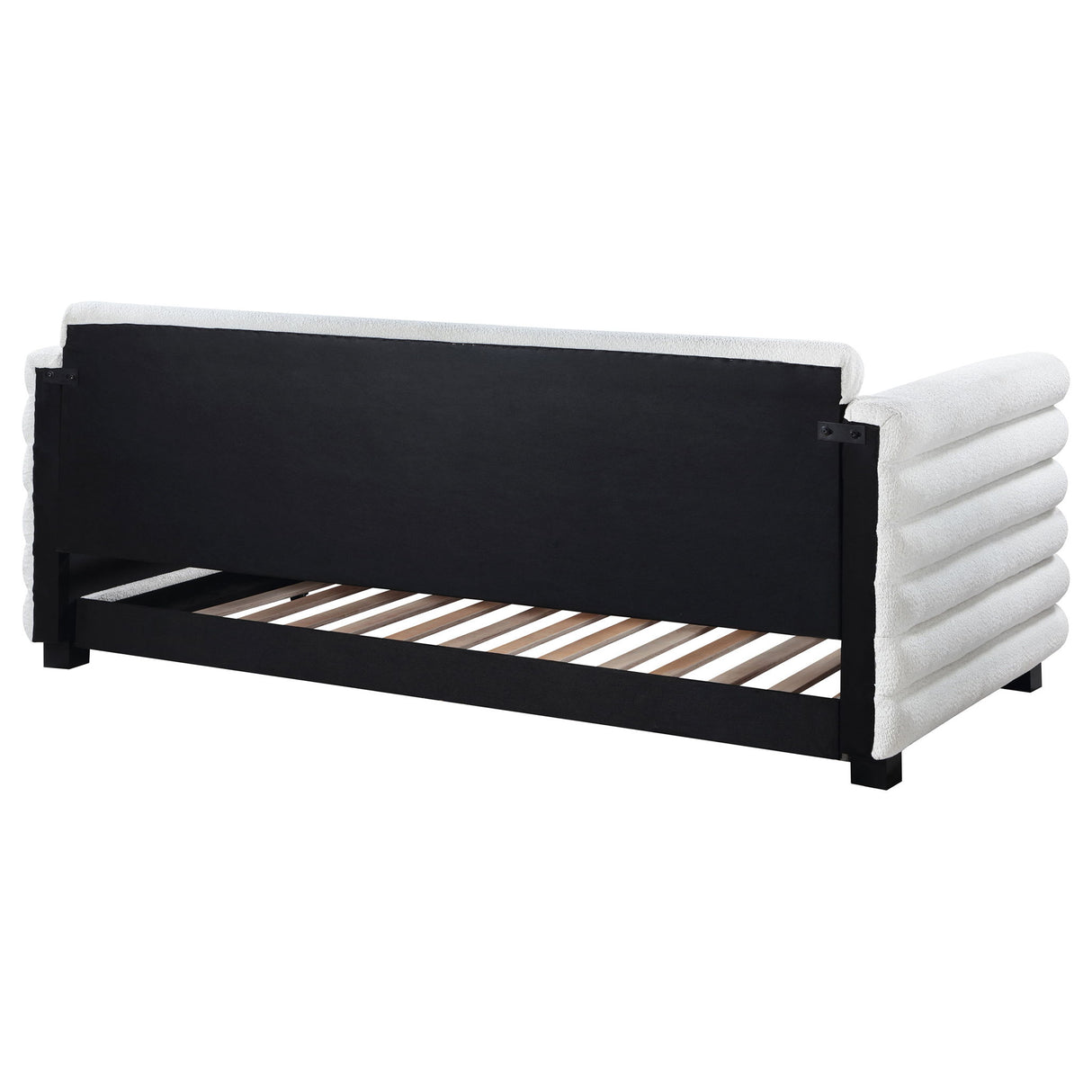 Fandango - Upholstered Twin Day Bed With Trundle - White