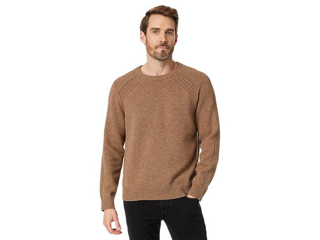 LL Bean Rangeley Merino Crew Neck Sweater Taupe Heather