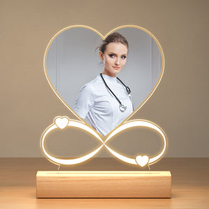 Custom LED Photo Night Light – Personalized Acrylic Picture Frame Gift for Loved Ones