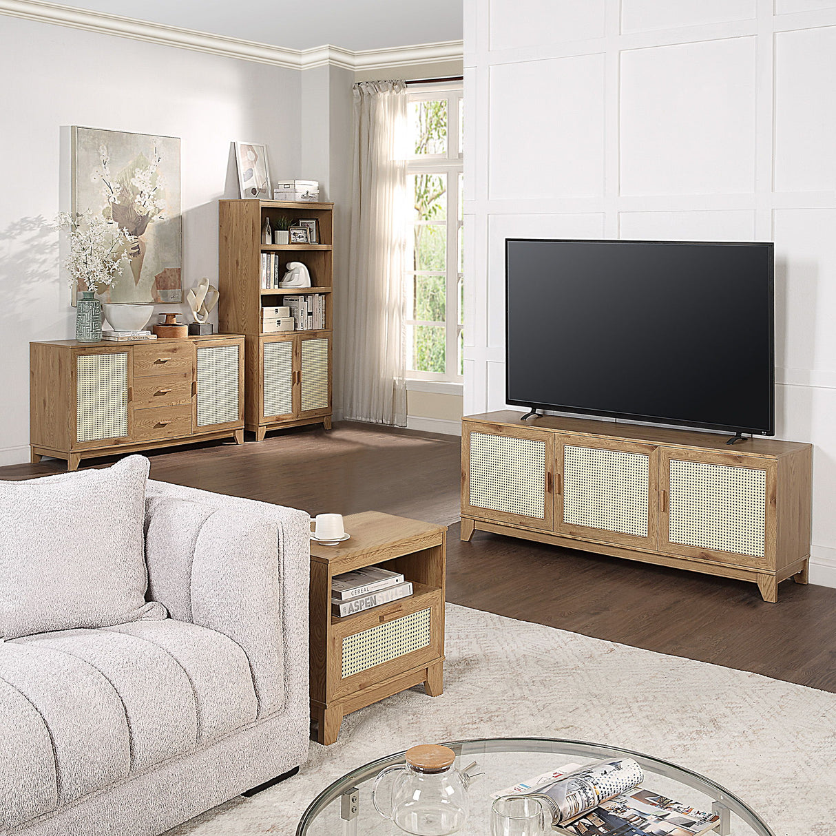 Sheridan - Modern Cane Design Sideboard
