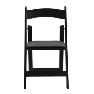 Solid Wood Upholstered Folding Chair Set, Dining Room (Set of 4)