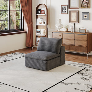 1 Middle Seat Sofa - Dark Fabric