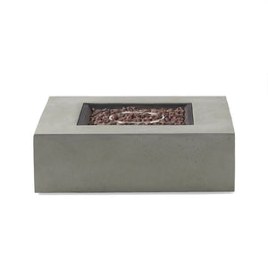 Modern 50,000 Btu Square Fire Table With Propane Tank - Best Buy Furniture