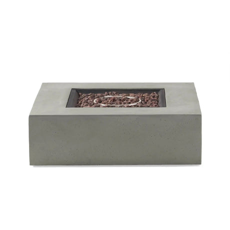 Modern 50,000 Btu Square Fire Table With Propane Tank - Best Buy Furniture