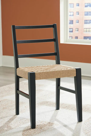 Isanti - Dining Room Side Chair (Set of 2) - Light Brown / Black - Best Buy Furniture