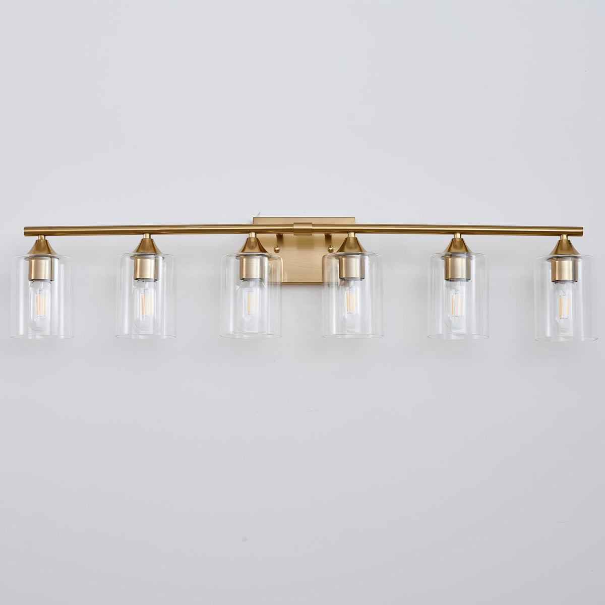 6-Light Brushed Bathroom Lighting