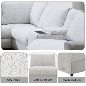 Tarrance - Modular Power Recliner Sectional - Gray